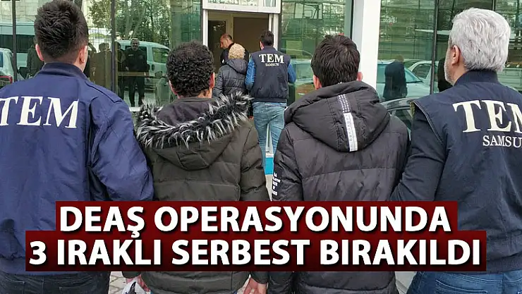 DEAŞ operasyonunda 3 Iraklı serbest bırakıldı