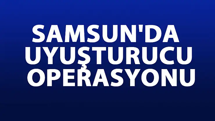Samsun'da uyuşturucu operasyonu: 12 gözaltı