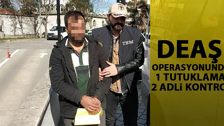 DEAŞ operasyonunda 1 tutuklama, 2 adli kontrol