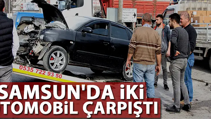 Samsun'da iki otomobil çarpıştı: 4 yaralı