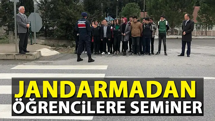 Jandarmadan öğrencilere seminer