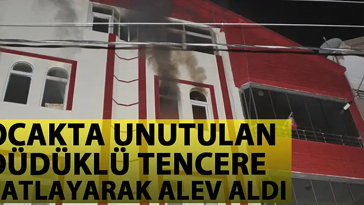Ocakta unutulan düdüklü tencere patlayarak alev aldı: 2 yaralı