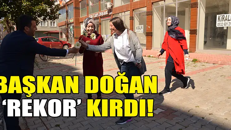 Başkan doğan 'rekor' kırdı!