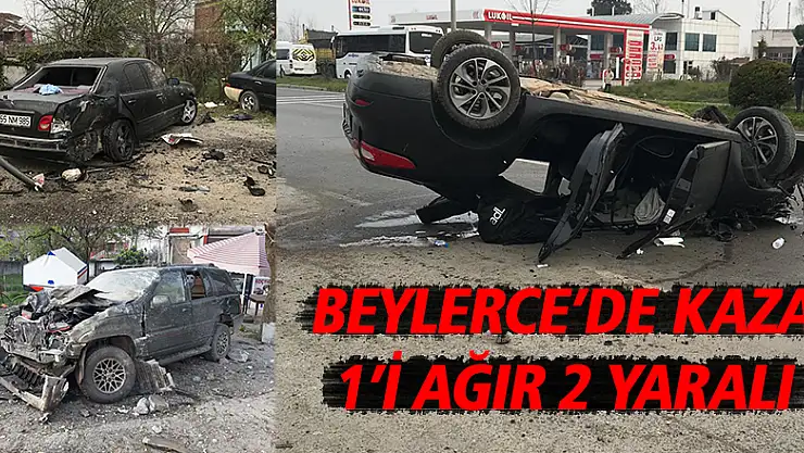 Beylerce'de kaza : 1'i ağır 2 yaralı