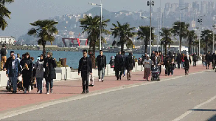 Vatandaşların sıcak hava keyfi