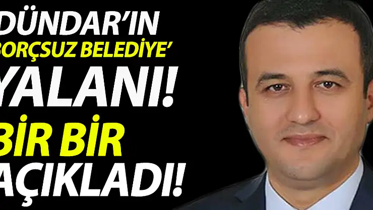 BAŞKAN DOĞAN BİR BİR AÇIKLADI!