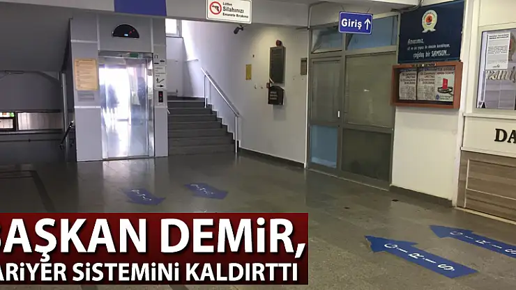 Başkan Demir, bariyer sistemini kaldırttı