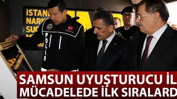 Samsun uyuşturucu ile mücadelede ilk sıralarda