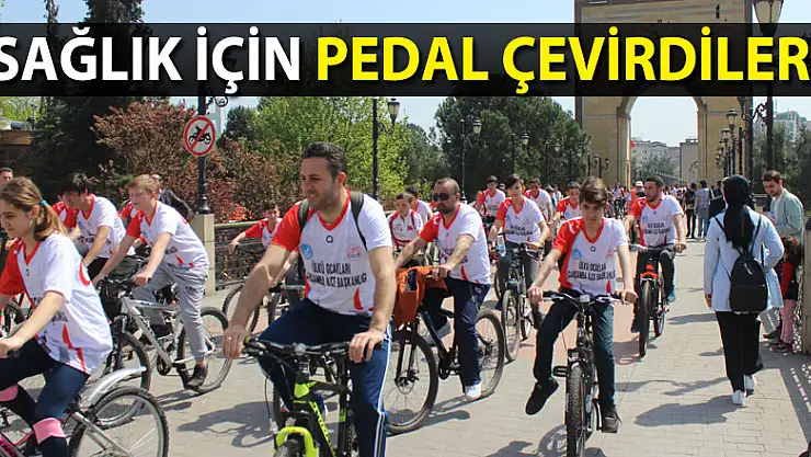 Sağlık için pedal çevirdiler