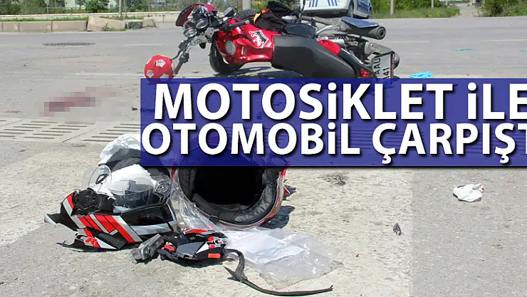 Motosiklet ile otomobil çarpıştı: 1'i ağır 3 yaralı