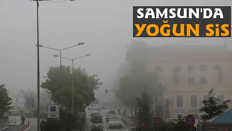 Samsun'da yoğun sis