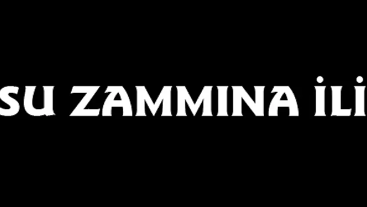 SAMSUN'DA SU ZAMMINA İLİŞKİN BİLDİRİ