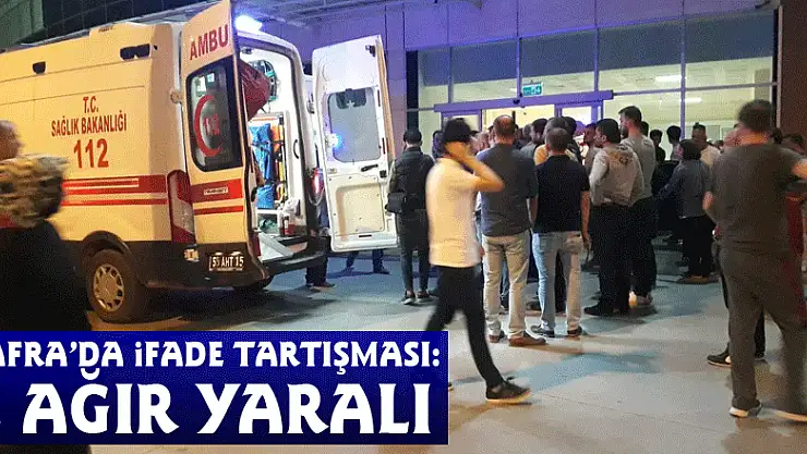 Bafra'da ifade tartışması: 2 ağır yaralı