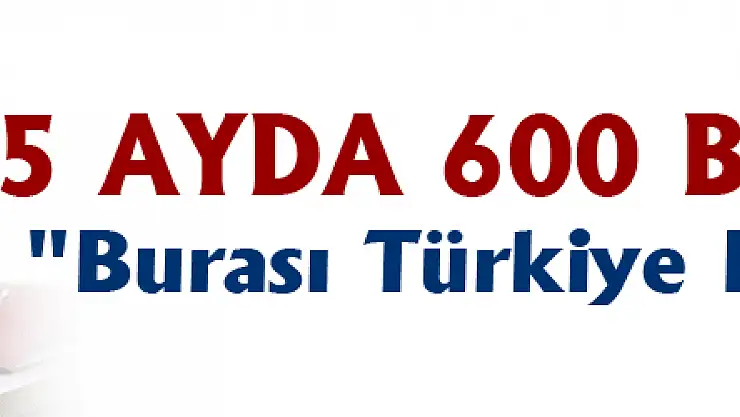 5 ayda 600 bin kişiye iş