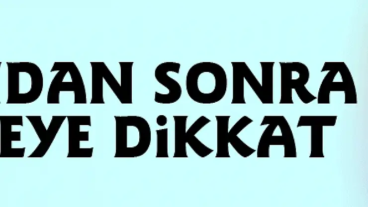 Ramazandan sonra beslenmeye dikkat