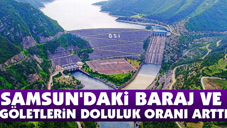Samsun'daki baraj ve göletlerin doluluk oranı arttı