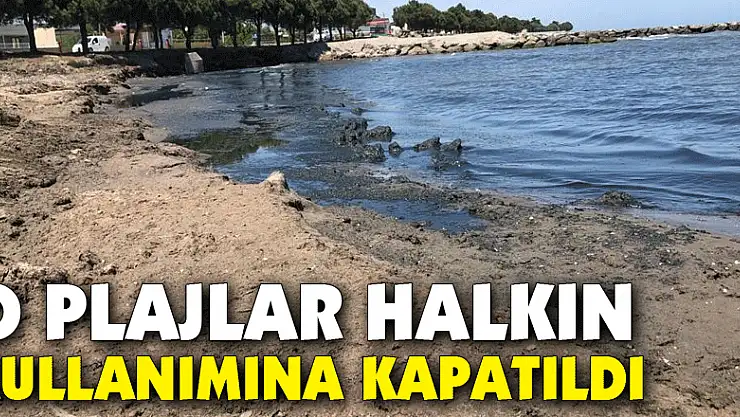 O plajlar halkın kullanımına kapatıldı