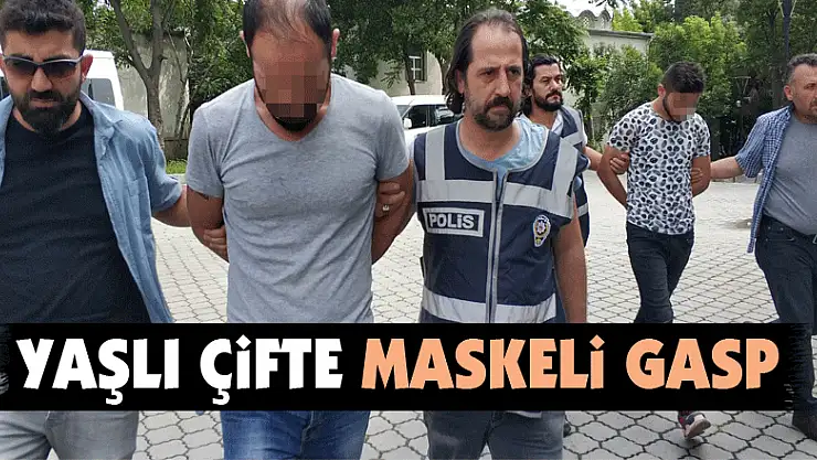 Yaşlı çifte maskeli gasp