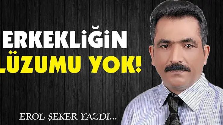 Erkekliğin lüzumu yok!