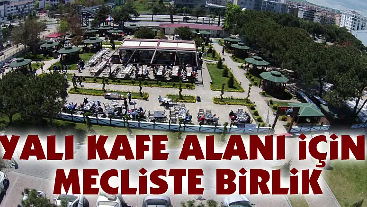 Yalı Kafe alanı için mecliste birlik 