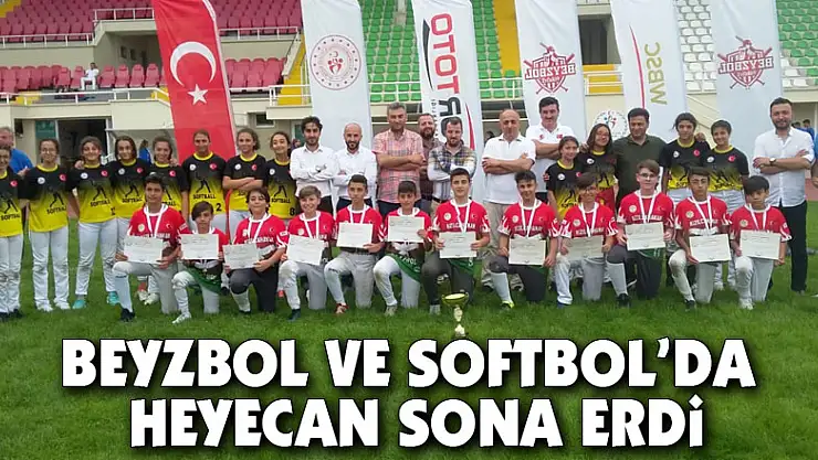 Beyzbol ve Softbol'da heyecan sona erdi