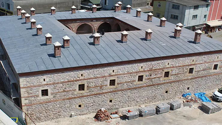 511 yıllık tarihi Taşhan'ın restorasyonunda son rötuşlar 