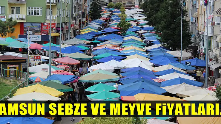 Samsun sebze ve meyve fiyatları