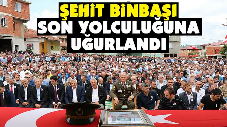 Şehit binbaşı son yolculuğuna uğurlandı