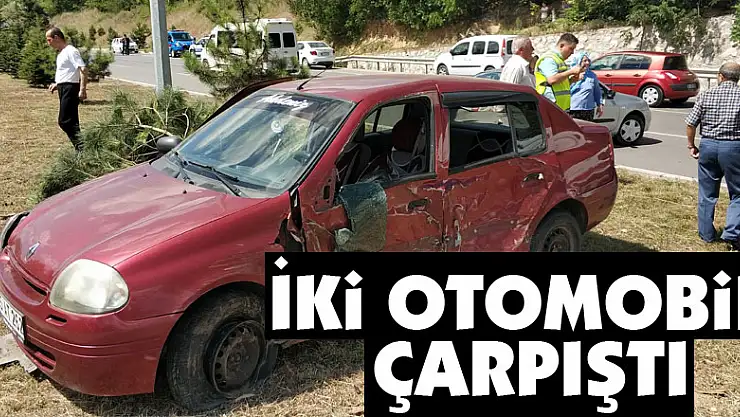 İki otomobil çarpıştı: 2 yaralı