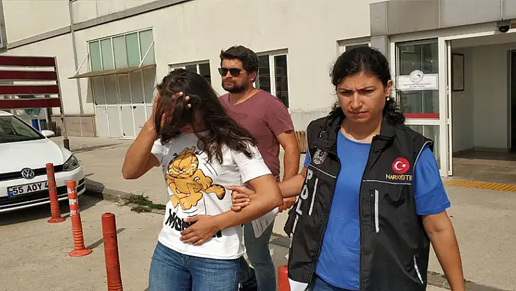 Genç kadın uyuşturucu ticaretinden gözaltında 