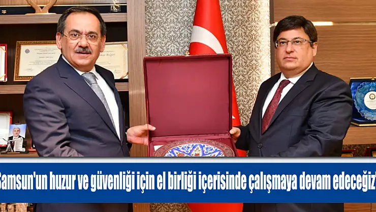 Başkan Demir: 'Samsun'un huzur ve güvenliği için el birliği içerisinde çalışmaya devam edeceğiz' 