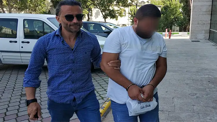 İş yerinde çalıntı araç motorları bulunan şahıs gözaltına alındı 