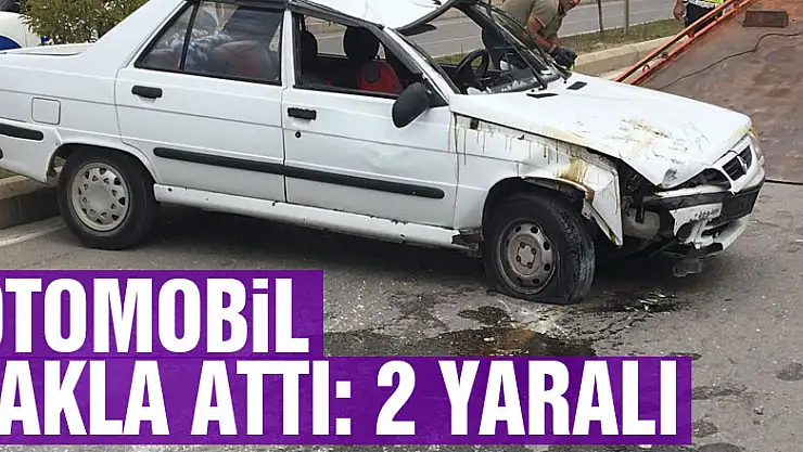 Otomobil takla attı: 2 yaralı 