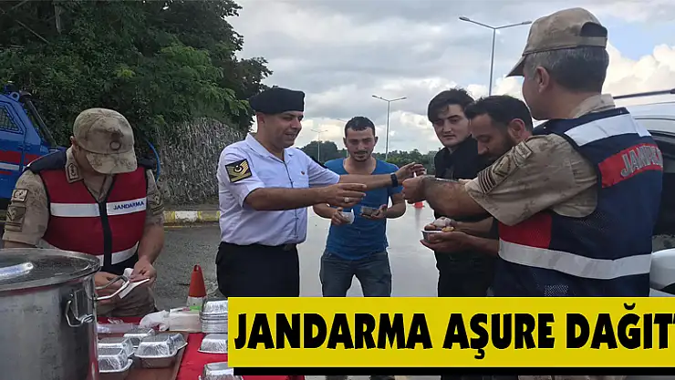 JANDARMA AŞURE DAĞITTI