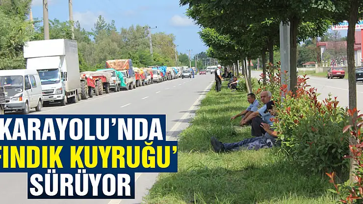 Karayolu'nda 'Fındık Kuyruğu' sürüyor