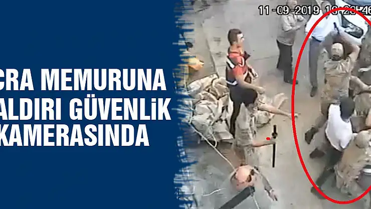 Samsun'da icra memuruna saldırının güvenlik kamerası görüntüsü ortaya çıktı