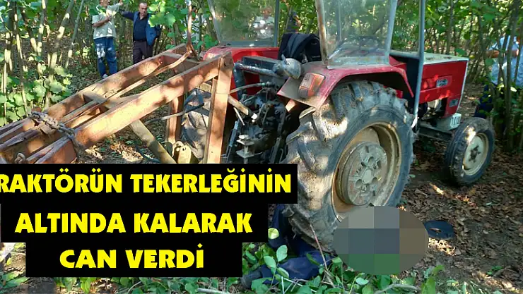 Traktörün tekerleğinin altında kalarak can verdi