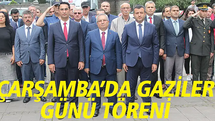 Çarşamba'da Gaziler Günü töreni