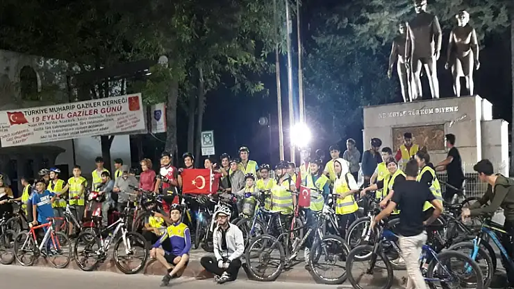 Pedallar gaziler için döndü