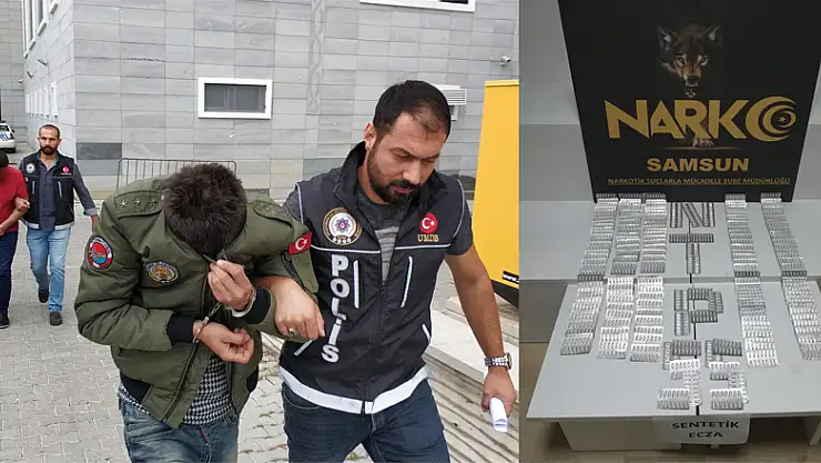 Samsun'da uyuşturucu hap operasyonu: 2 gözaltı
