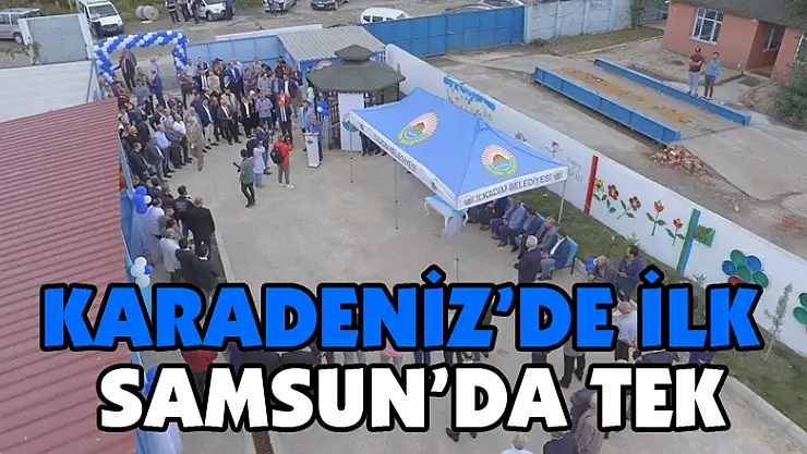 Karadeniz'de ilk olan '1. Sınıf Atık Getirme Merkezi'nin açılışı yapıldı