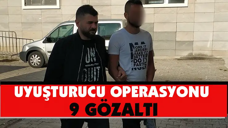  Samsun'da uyuşturucu operasyonu: 9 gözaltı
