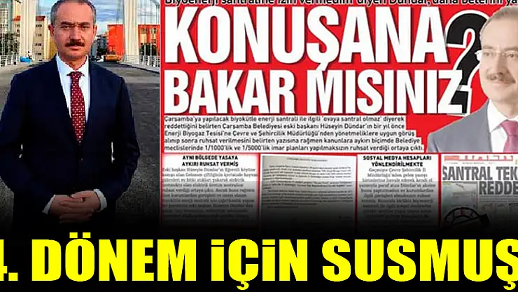 4. dönem için SUSMUŞ!