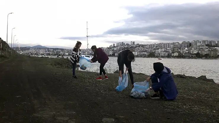 OMÜ öğrencilerinden çevre temizliği