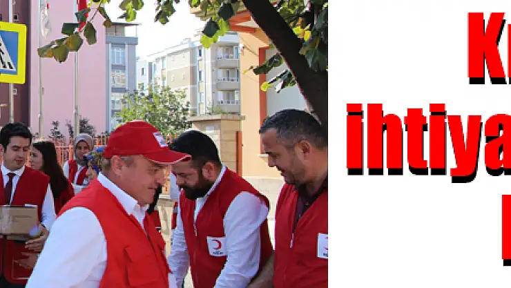 Kızılay'dan ihtiyaç sahiplerine konserve