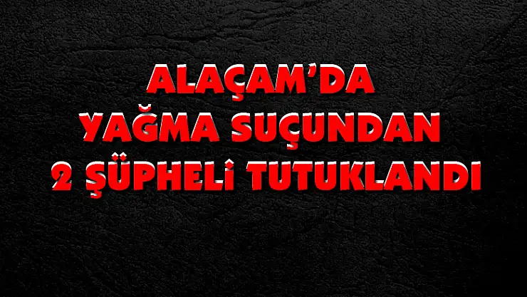 Alaçam'da yağma suçundan 2 şüpheli tutuklandı