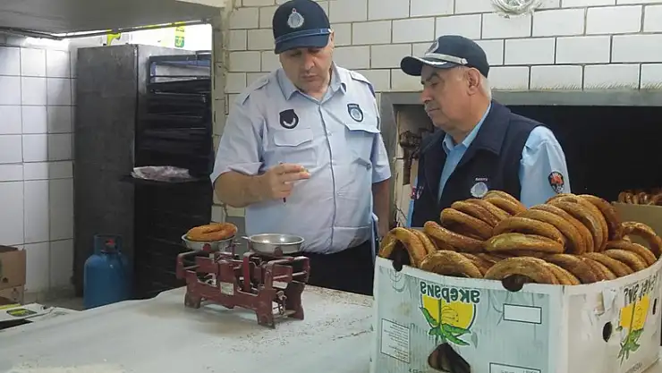 Zabıtadan simit fırınlarına şafak denetimi
