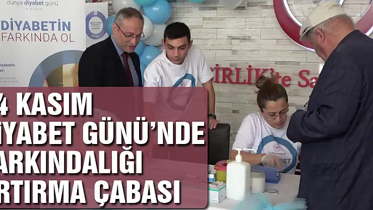 14 Kasım Diyabet Günü'nde farkındalığı artırma çabası