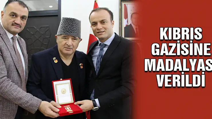 KIBRIS GAZİSİNE MADALYASI VERİLDİ