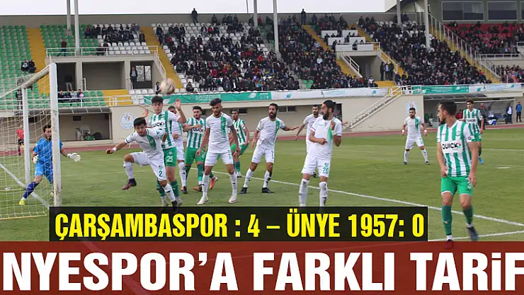 Ünyespor'a farklı tarife